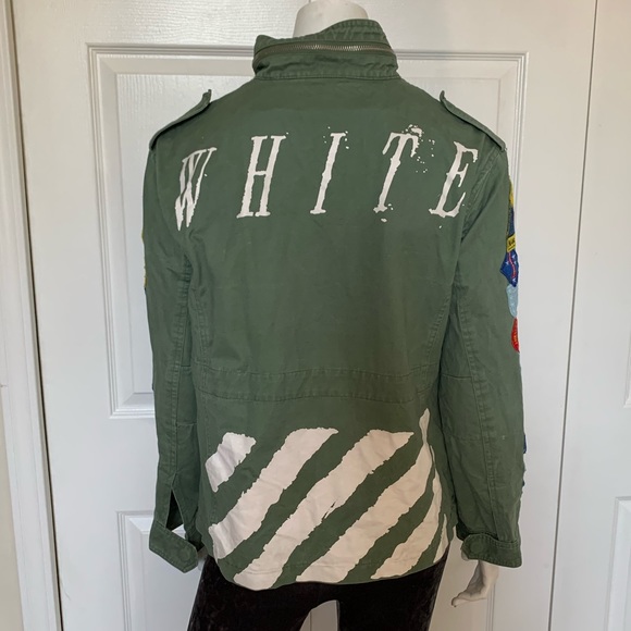 Off white army green jacket - Picture 4 of 5